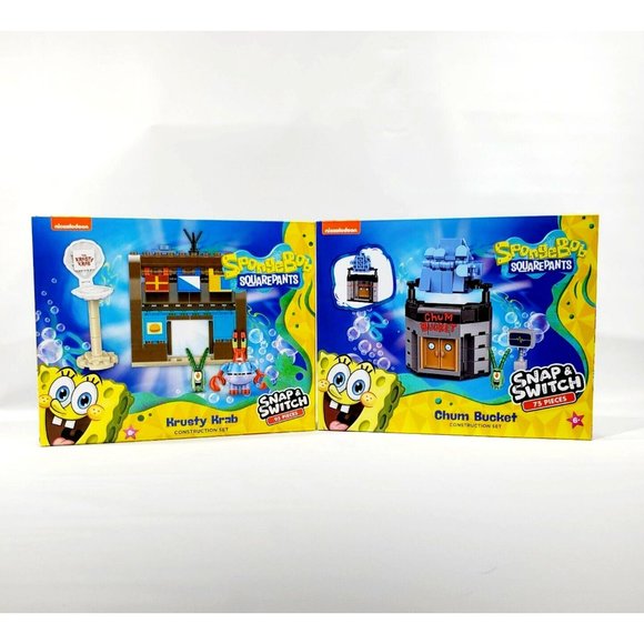 Well Played Toys Spongebob Chum Bucket Krusty Krab Bikini Bottom